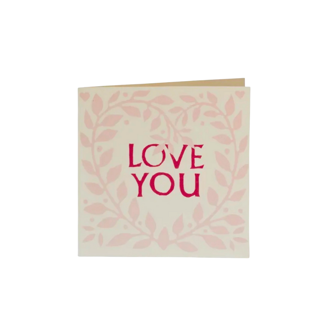 Folded Square "Love You" Card