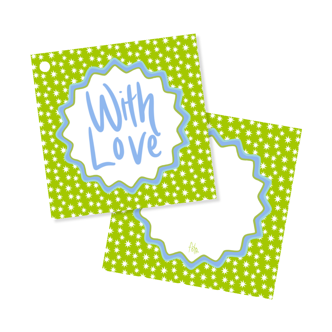 Lime All Star Classics Tags or Stickers