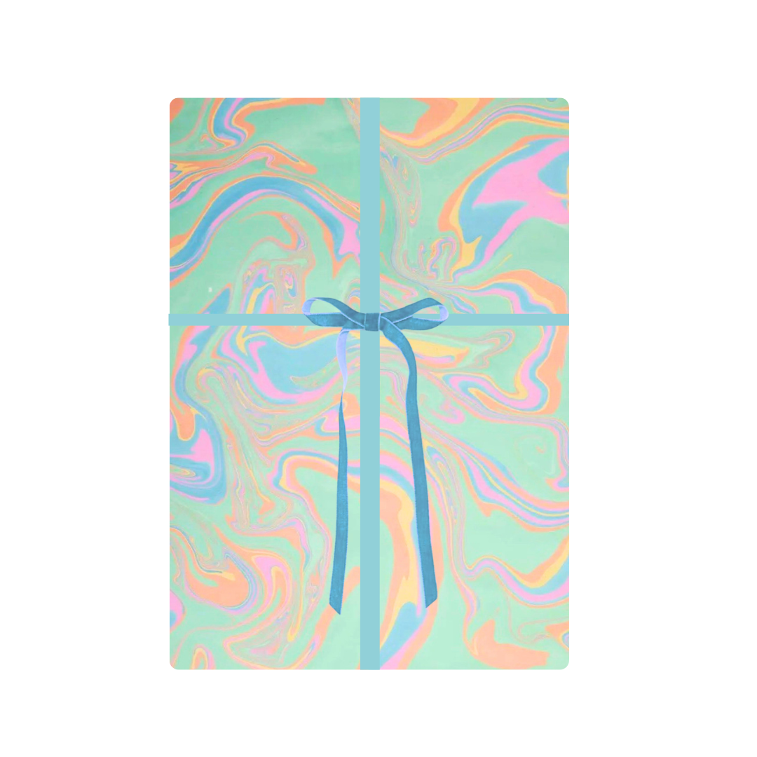 Pastel Marble Swirl Wrapping Paper
