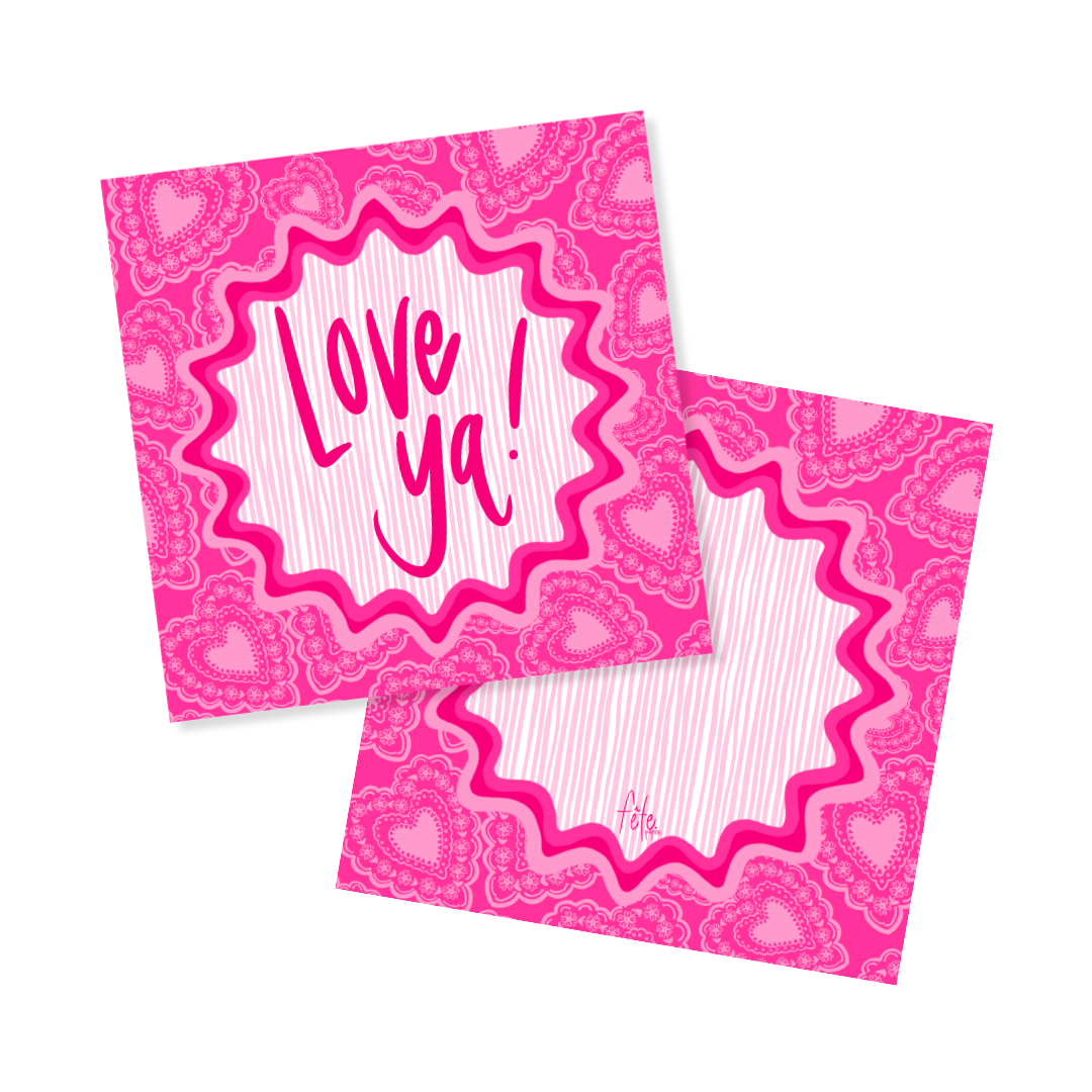 Lace Heart Tags or Stickers