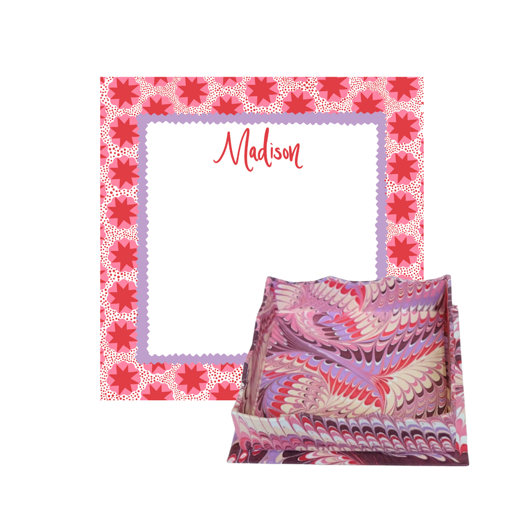 Marble Tray + 200 Page Notepad