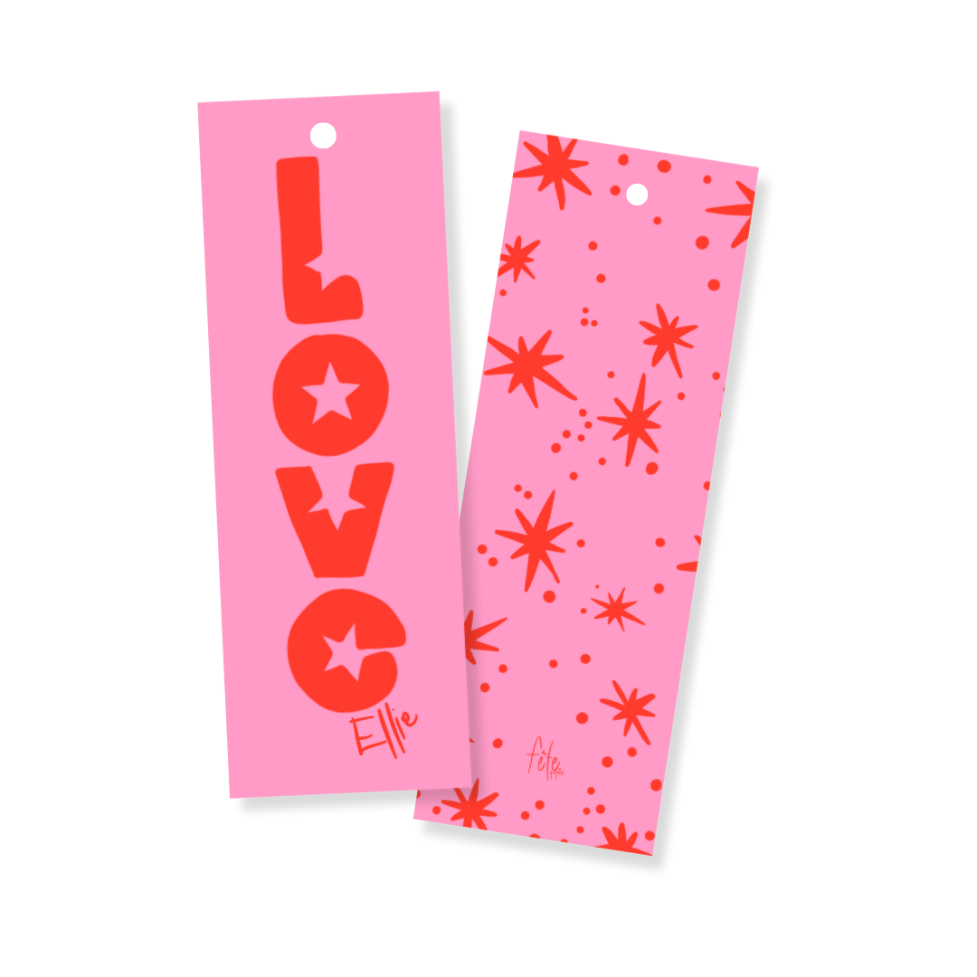 Love Star Burst Gift Tags