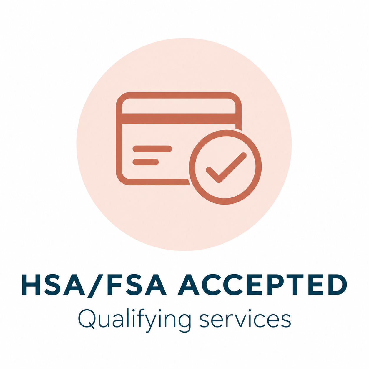 HSA/FSA accepted — Qualifying services
