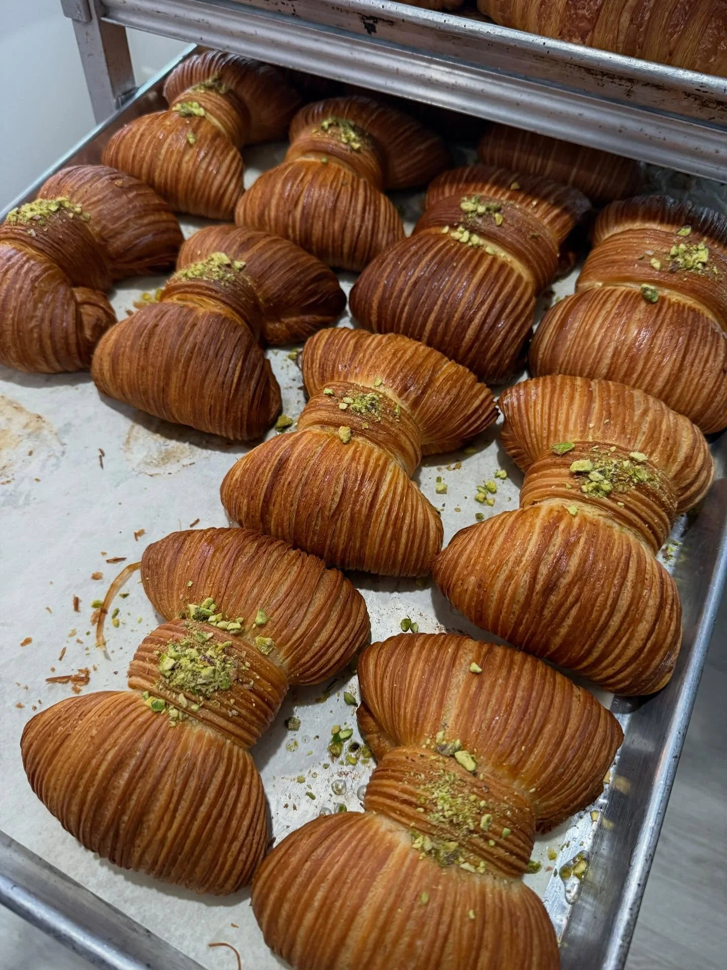 Cherry Pistachio Croissant Bow !!! 🥐🎀🥐🎀

Available this month every weekend and on our holiday preorder menu! Preorders begin tomorrow evening!!