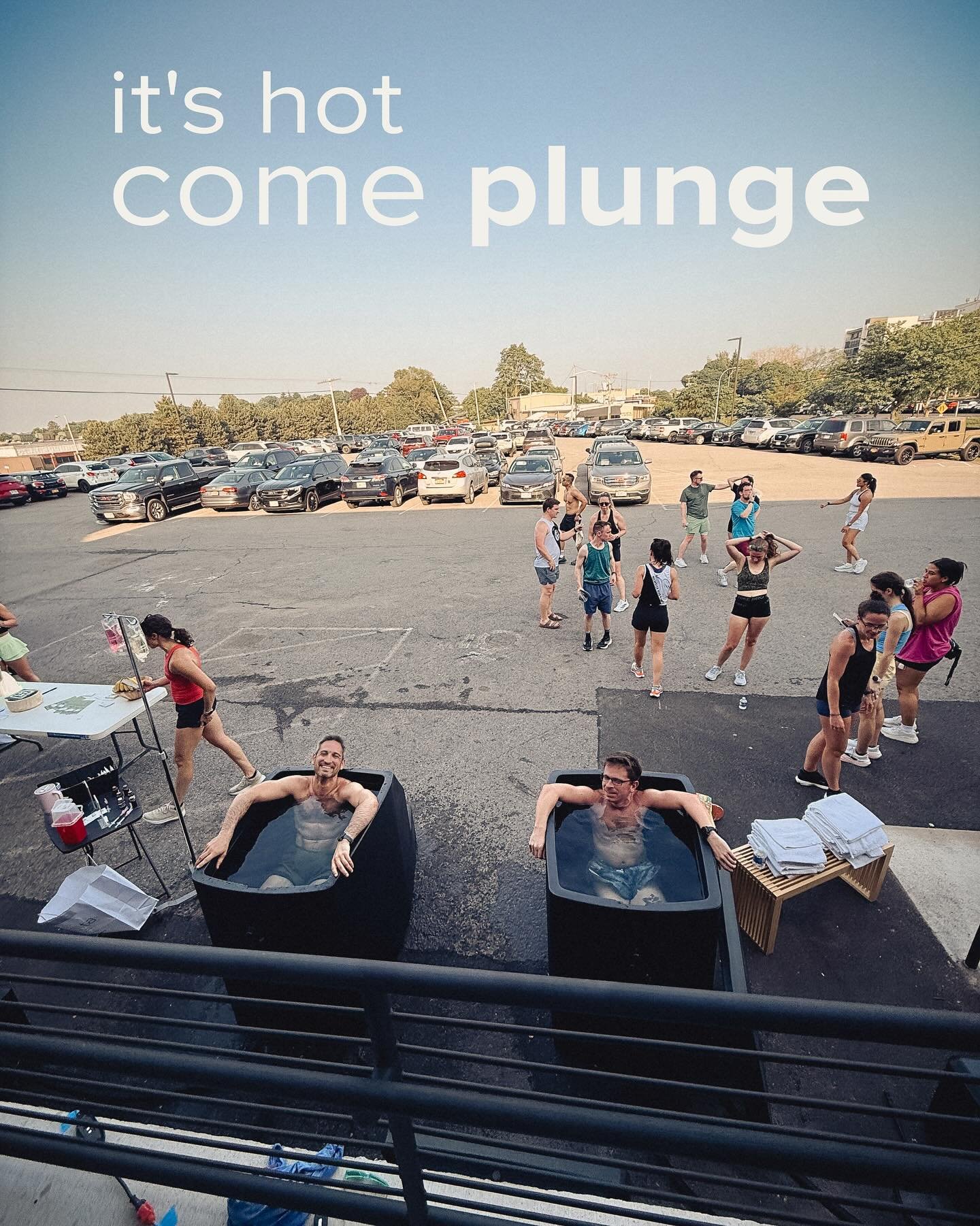 it’s getting hot… come plunge. All Summer long at The Wellness Lab π₯΅π§π§π‘οΈ #ComePlunge #TheWellnessLab