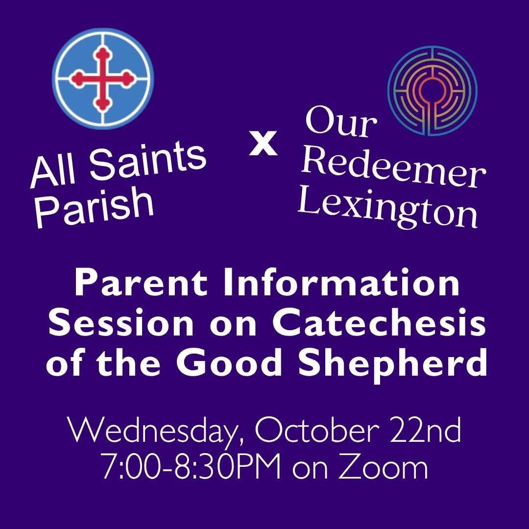 Are you curious about the 3-year-olds in our pews? Do you ever wonder what might be happening in the prayer life of our parish's 6-year-olds? We have an event for you! Our parish is joining with our neighbors in Brookline to offer this FREE mini-trai