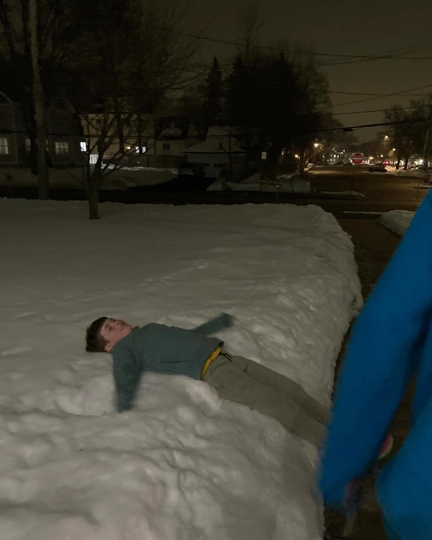 Also, there were snow angels. (There were also pancakes hidden in certain people&rsquo;s hoodies, but that was not captured on camera.)