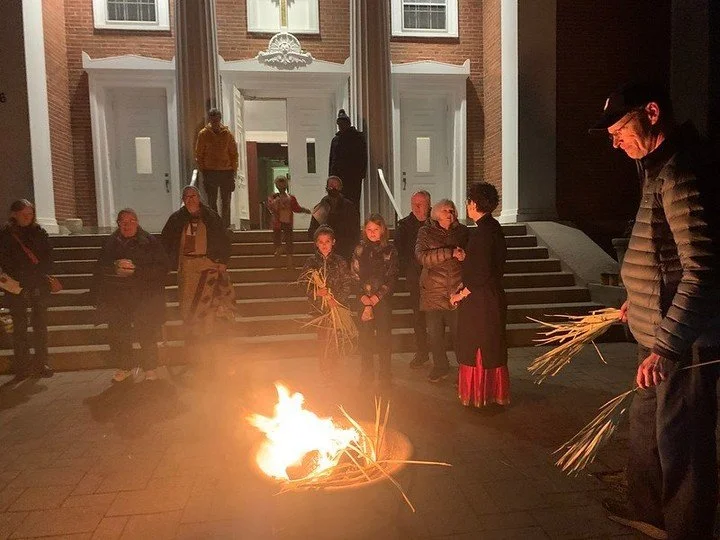 Like fire? Join us this Tuesday the 17th for our annual Shrove Tuesday Pancake Dinner (6PM) followed by the Burning of the Palms (7:30PM)! We burn last year's palms from Palm Sunday to make THIS year's ashes for Ash Wednesday. Everyone is welcome!