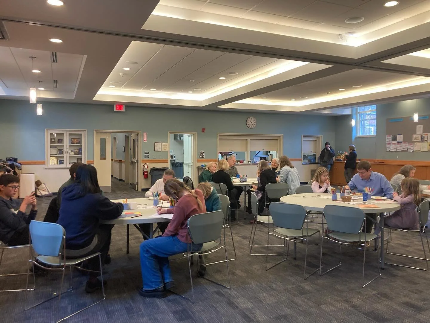 So nice to hang out together after church! Coffee Hour for the win.