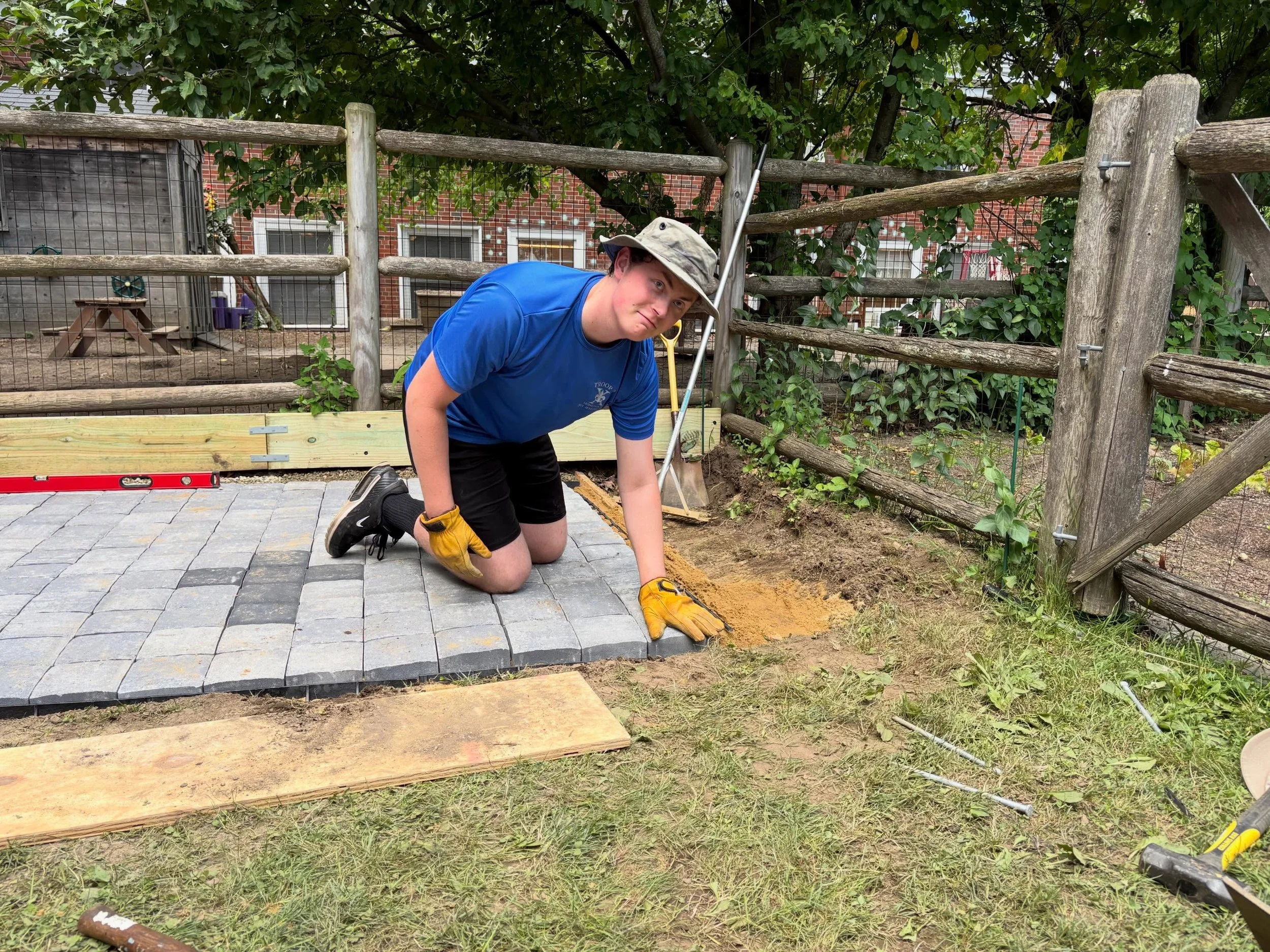 Look at our great new patio!! As part of his Eagle Scout project one of Redeemer&rsquo;s wonderful youth is building us a patio for hospitality and fellowship. He is 95% of the way done, and we look forward to blessing the patio and grilling on it la