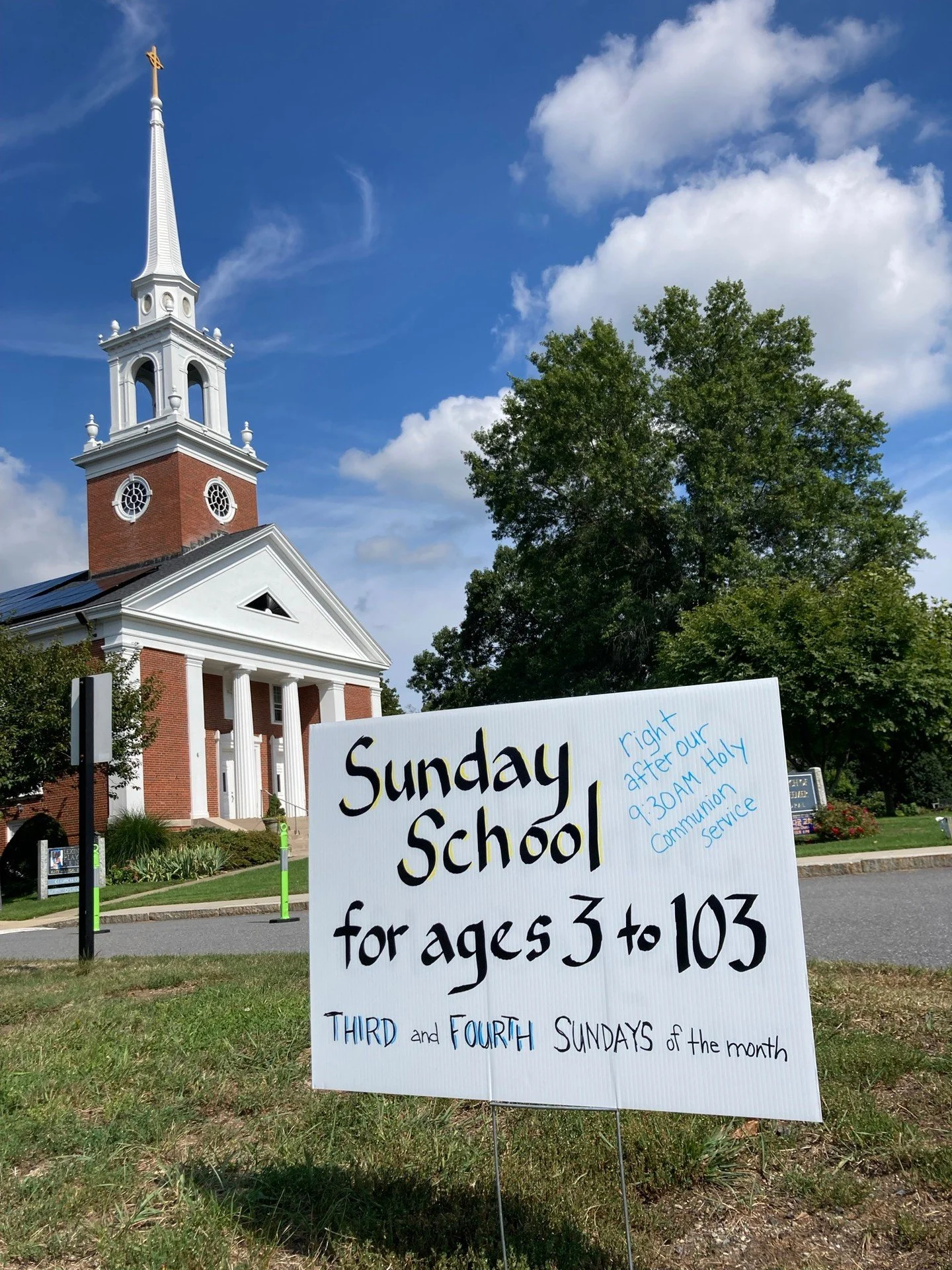 Sunday School for ages 3 to 103 starts this Sunday (Sept 20) after the service! We have Catechesis of the Good Shepherd in classes for ages 3-6, 6-9, and 9-12; Atrium Singers for ages 6-12; a new youth class for ages 12-15 (name tbd!); and Adult Sund