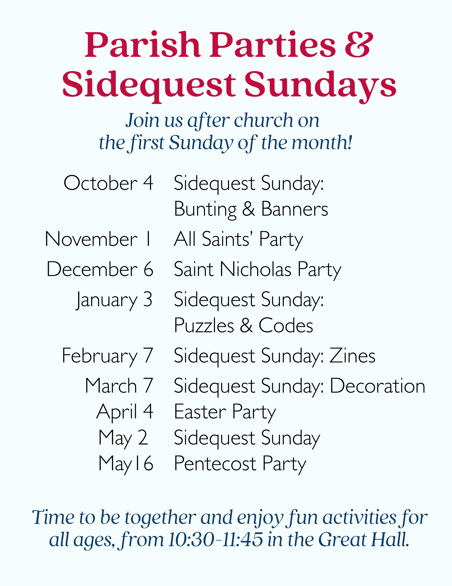 2026-27 Parish Parties & Sidequest Sundays.png