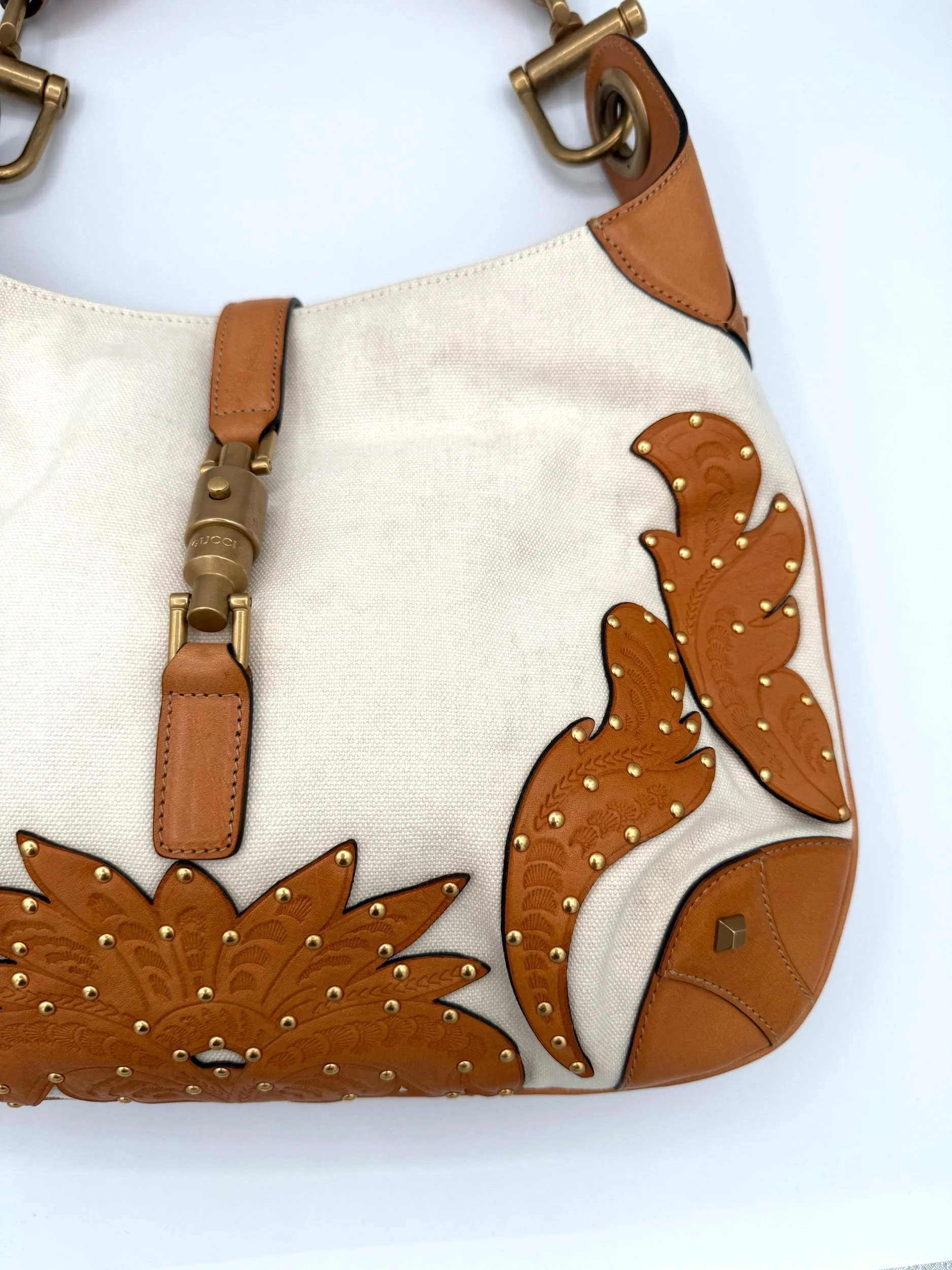 Gucci Western Horsebit Jackie Bag Front