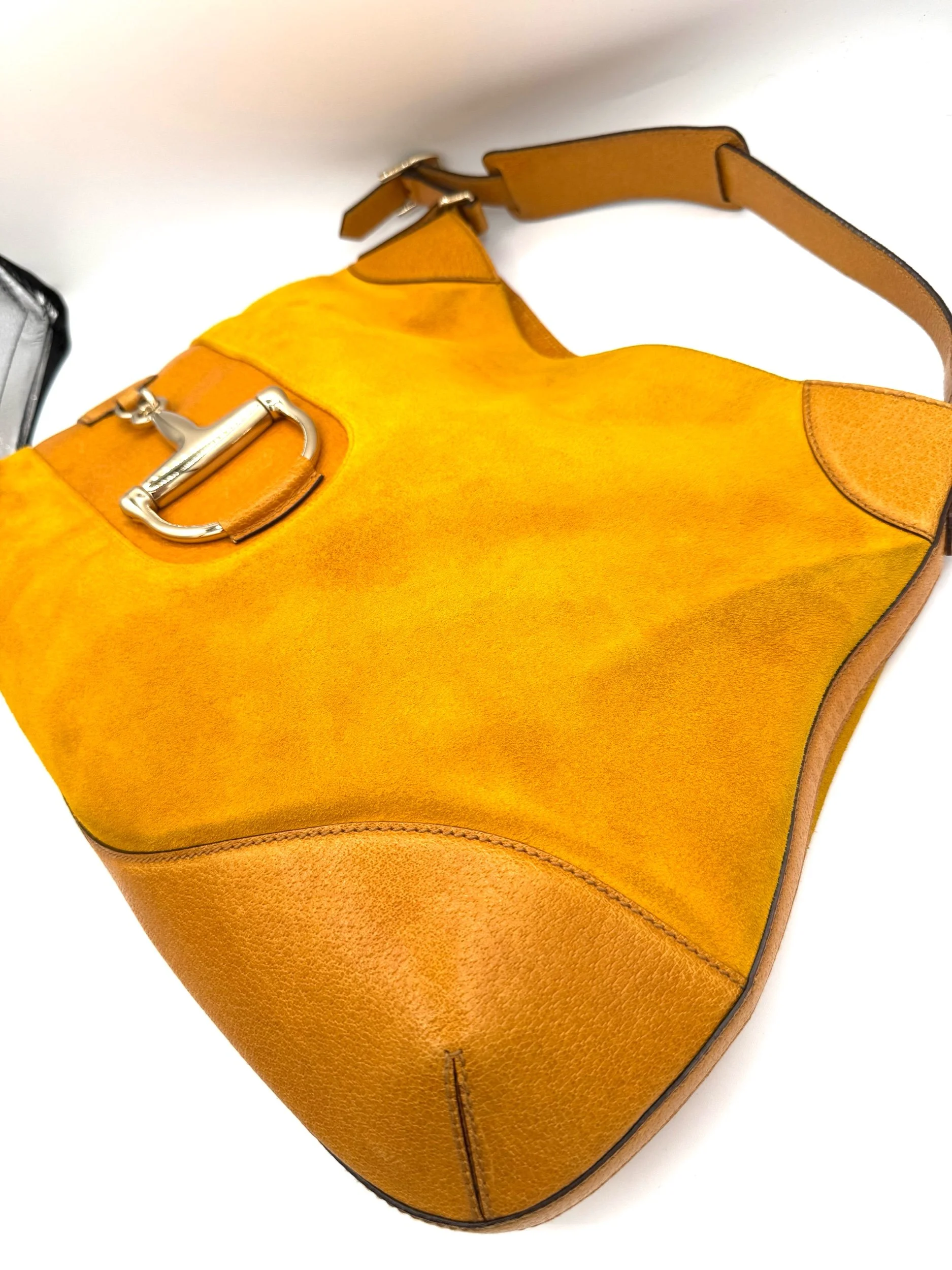 Gucci Yellow Horsebit Bag Side