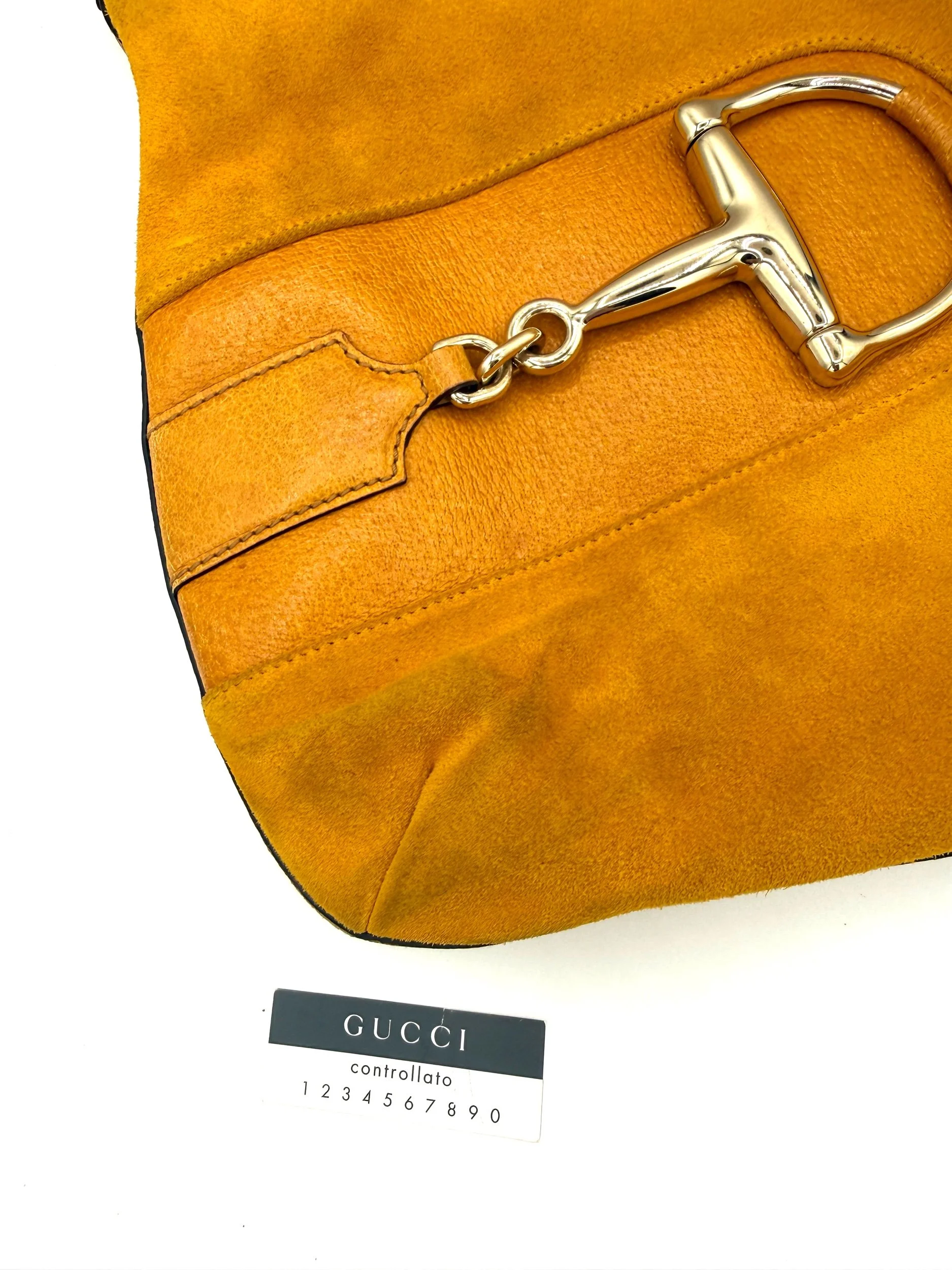 Gucci Yellow Horsebit Bag Zoom In