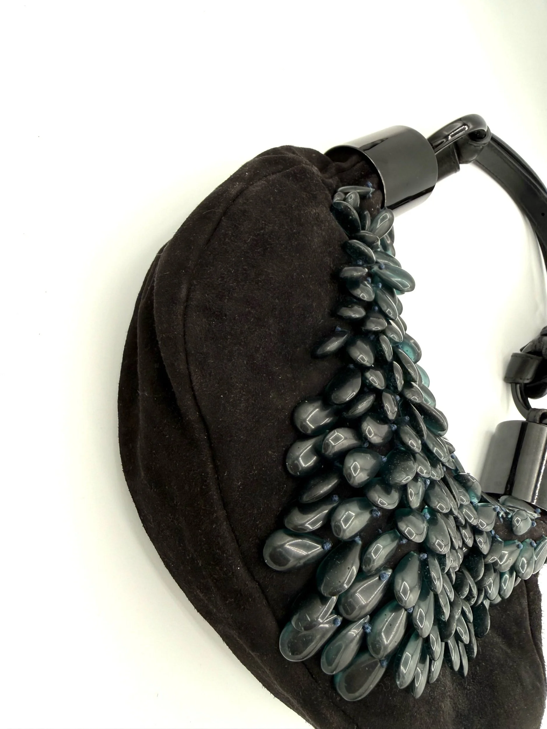 Chloe Black Beaded Bracelet Bag Zoom