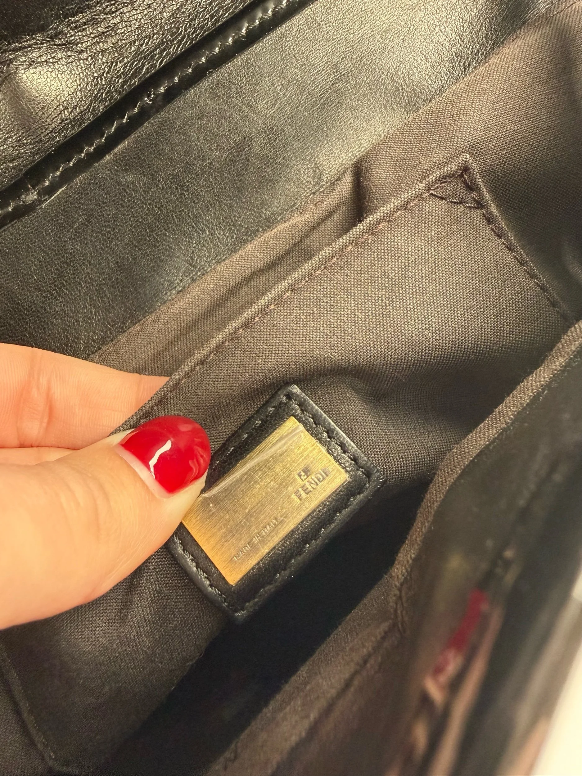 Fendi Leopard Ponyhair B Bag Logo