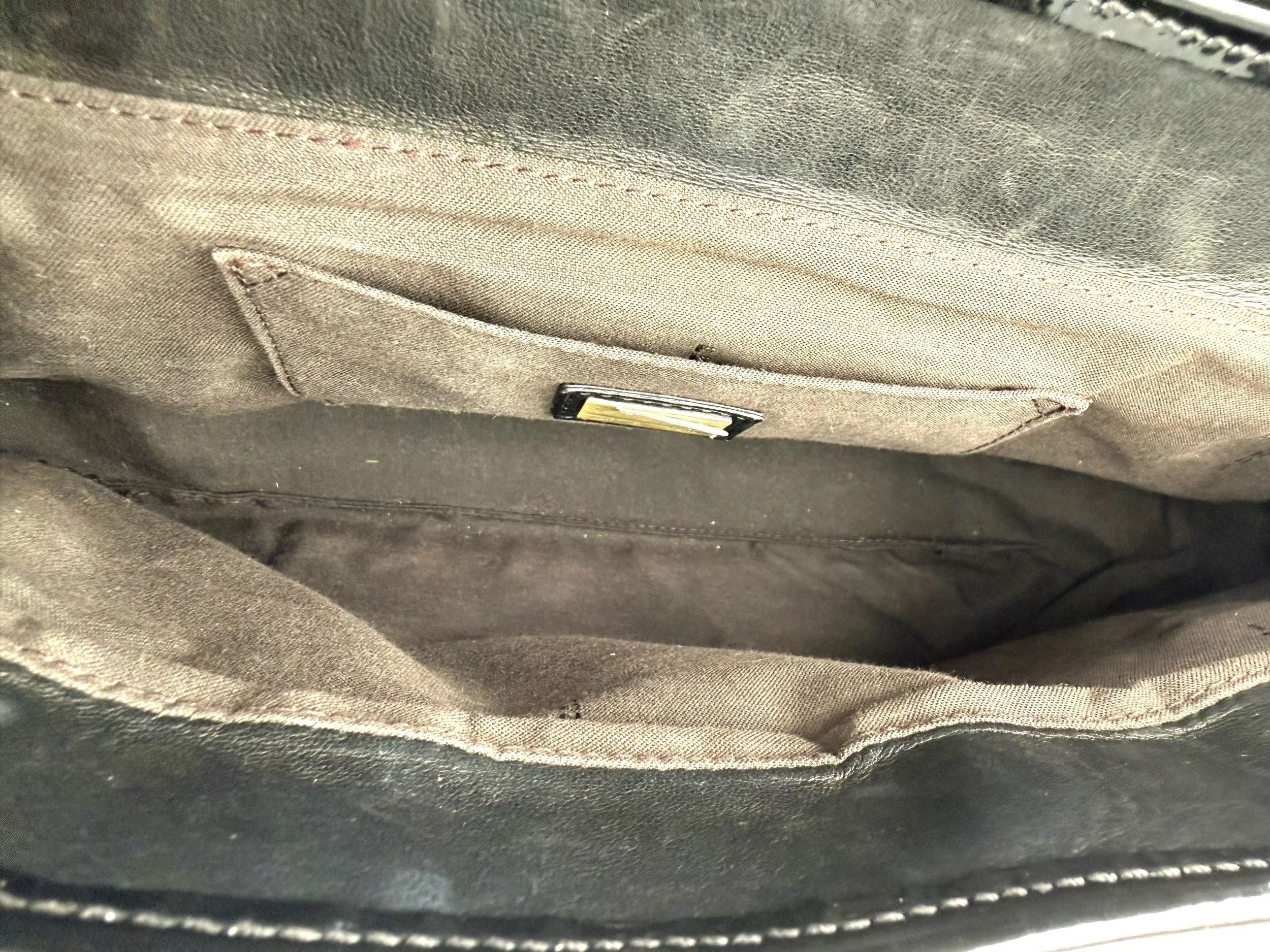 Fendi Leopard Ponyhair B Bag Interior