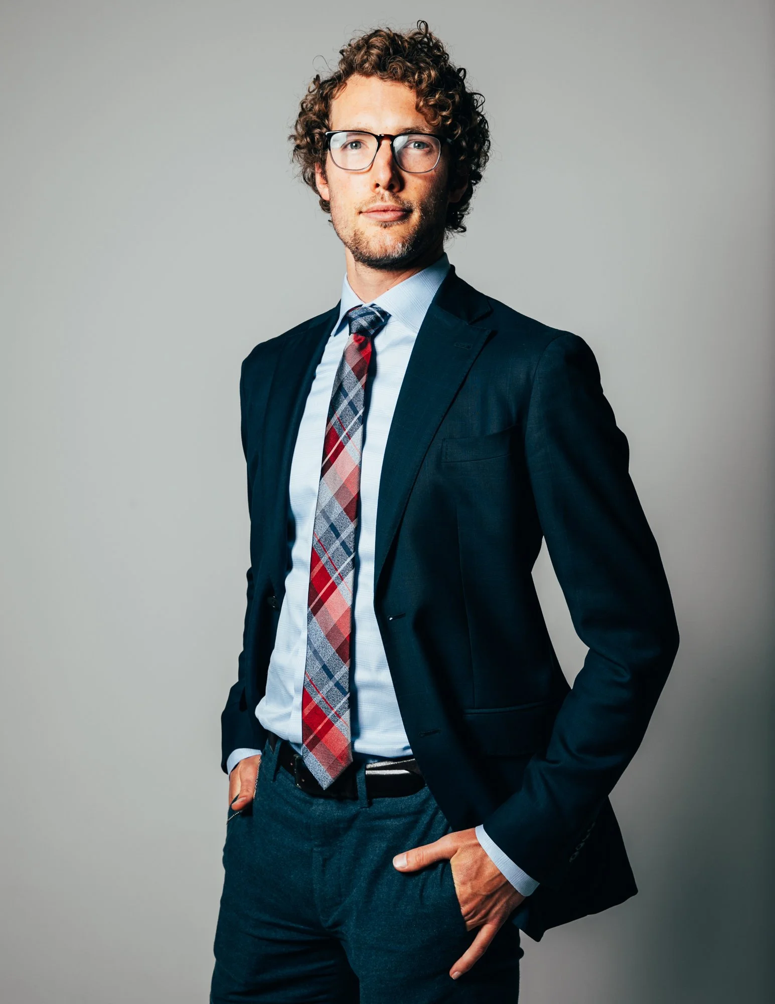 Garrick looking at camera