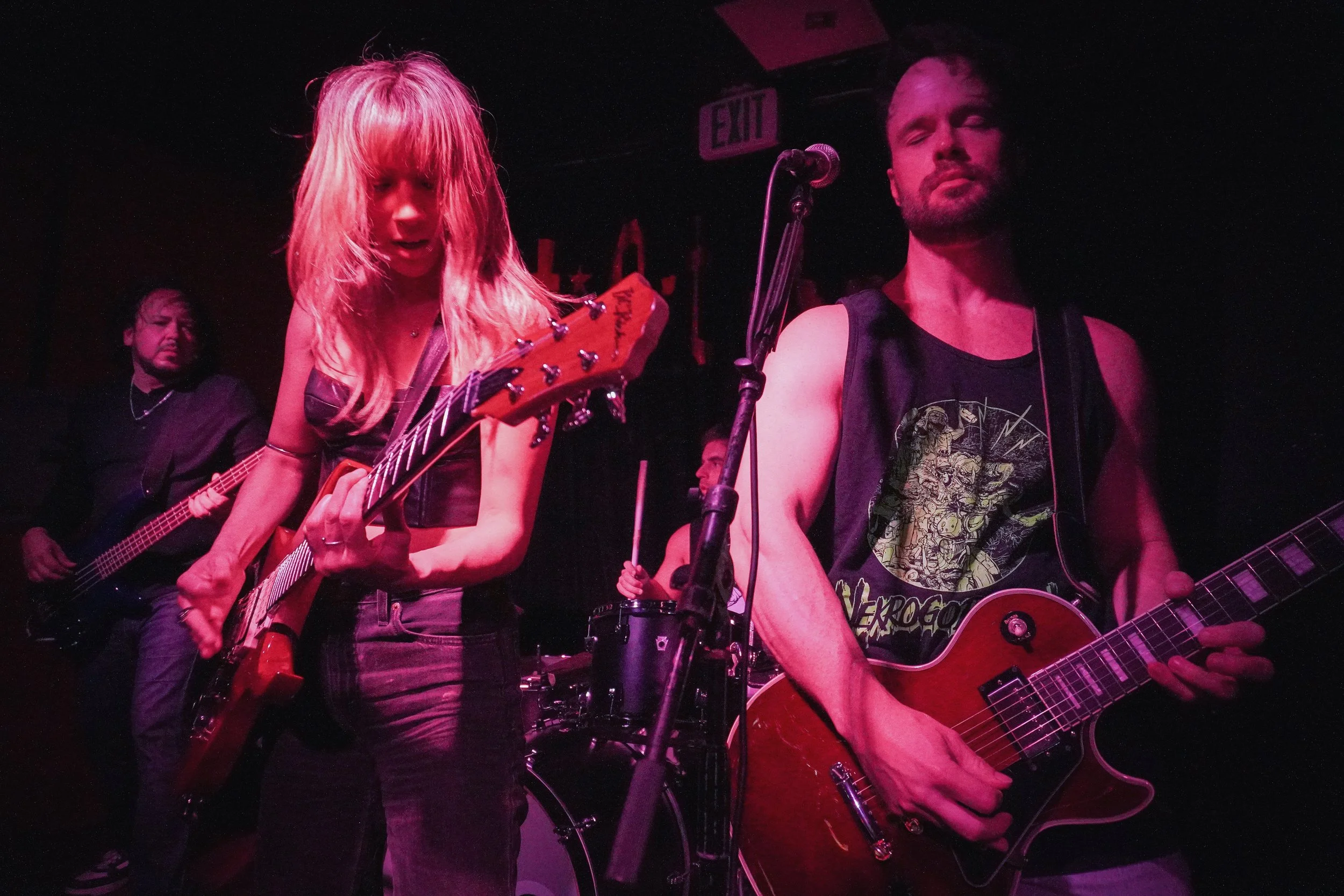 Shaynie Rhoads and Ian Bassett of Runesaber - Heavy Metal Band from San Diego, CA