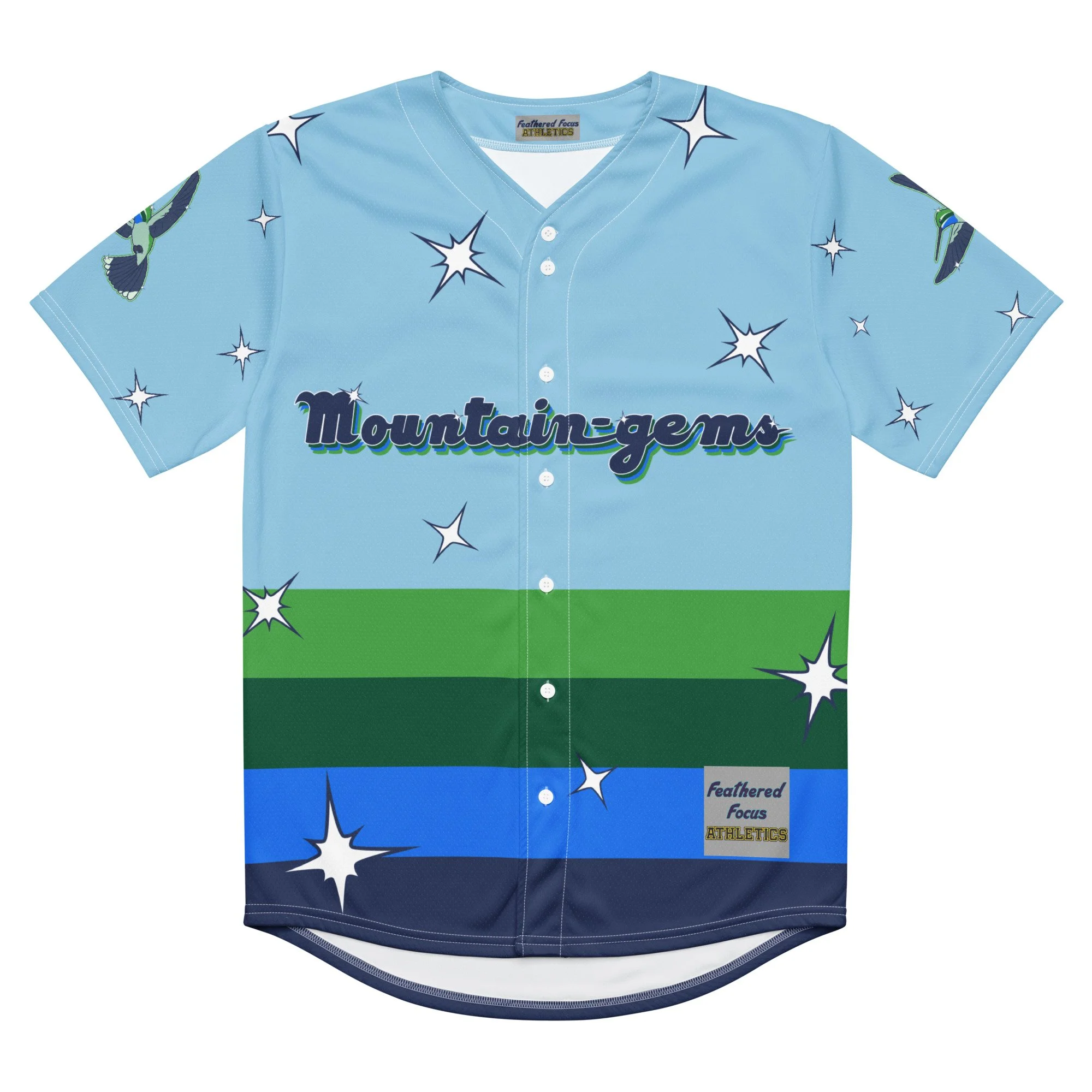 Mountain-gems Recycled baseball jersey