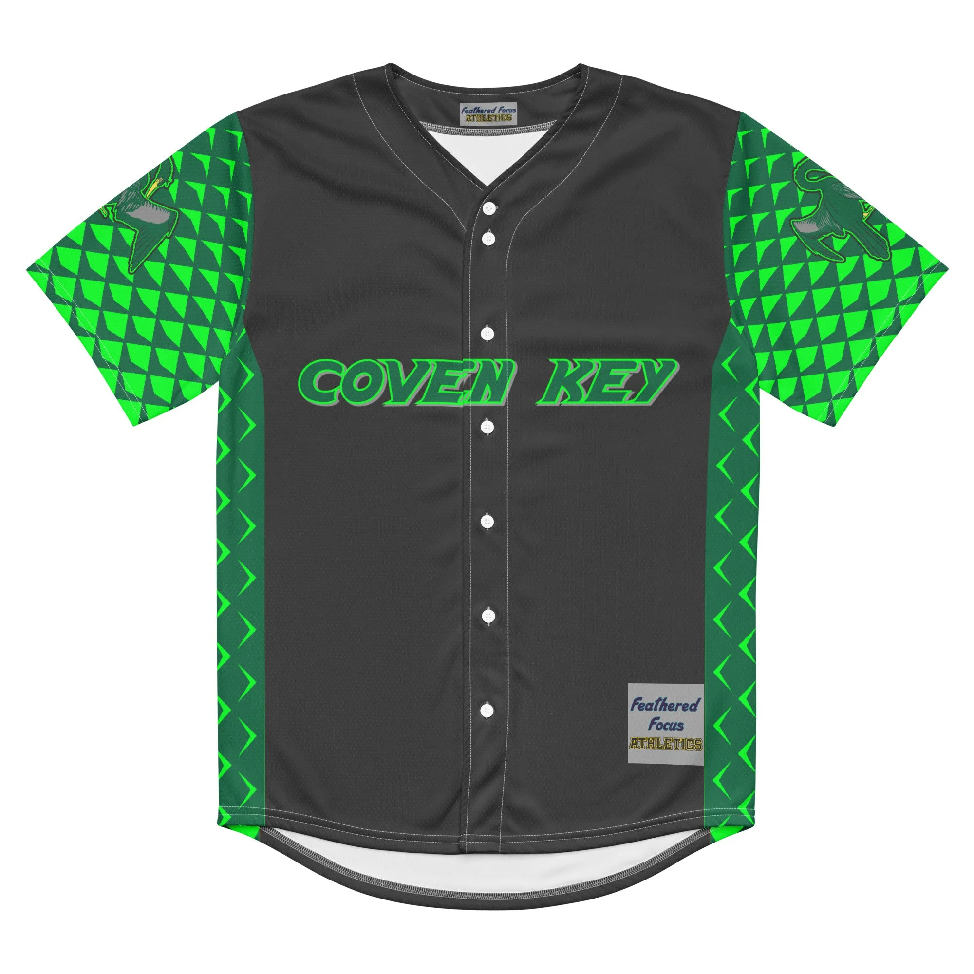 Coven Key Snakebirds Recycled baseball jersey