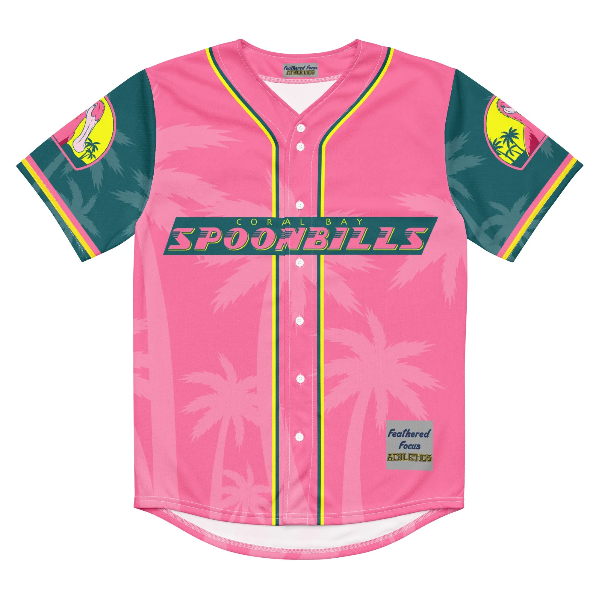 Spoonbills Recycled baseball jersey