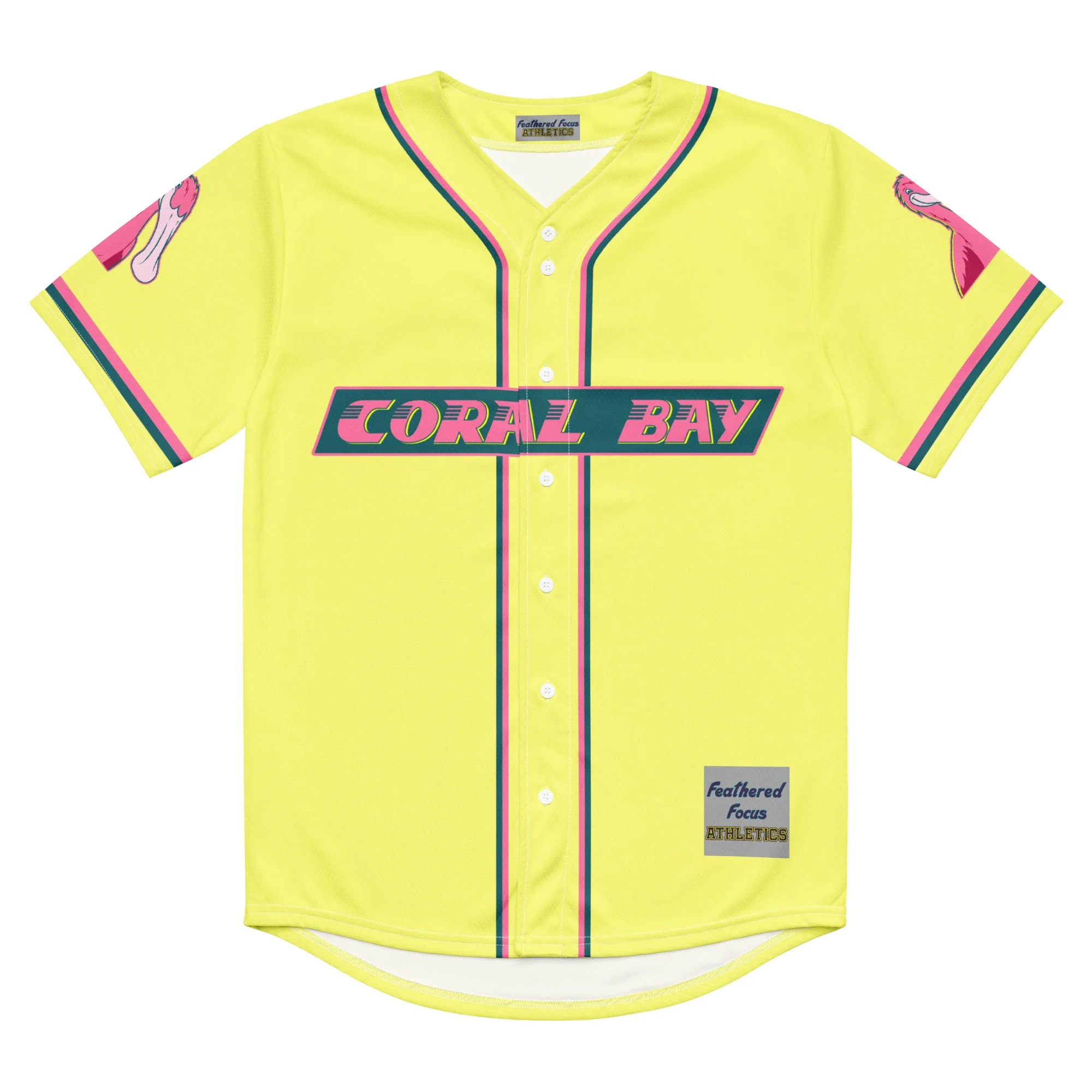 Coral Bay Spoonbills Recycled baseball jersey