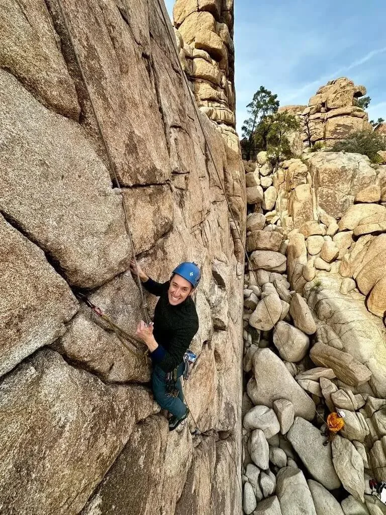Guided rock climbing in Joshua Tree National Park