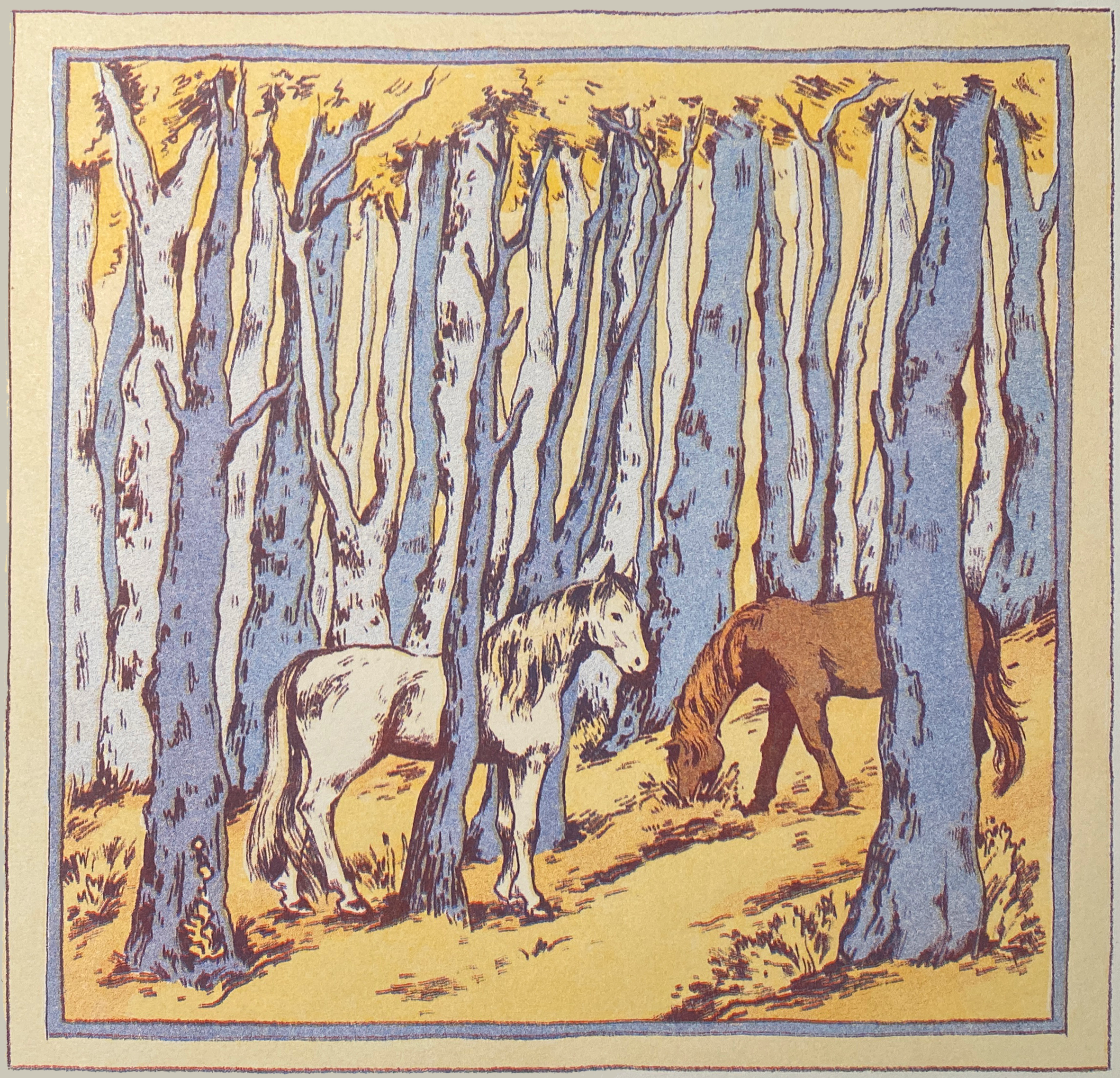 Horses in the Wood