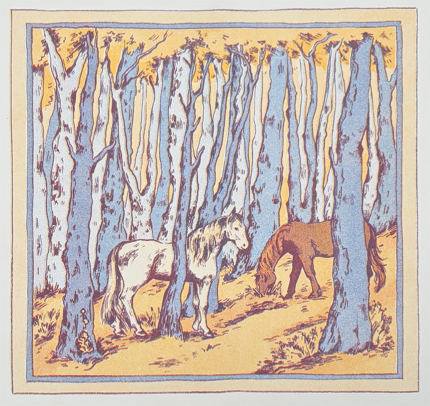 Horses in the Wood