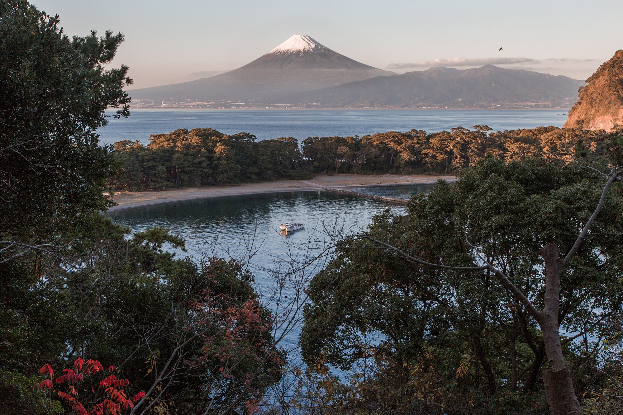 The view of Mt Fuji across Suruga Bay, Izu Province