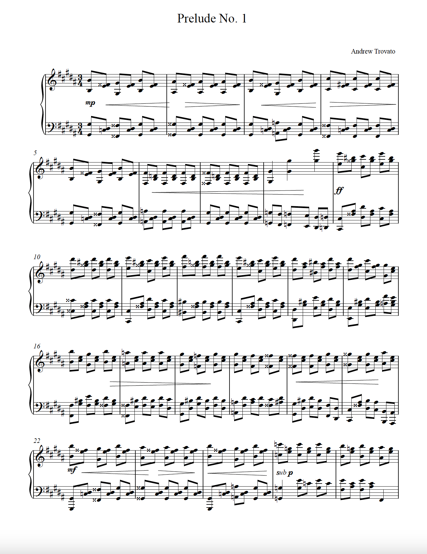 Prelude No. 1
