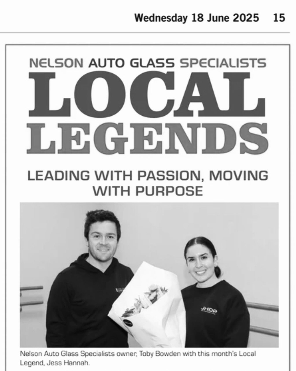 Feeling honoured to be featured as this month&rsquo;s Local Legend by Nelson Auto Glass Specialists in the Nelson Weekly 🥰

Dance and Pilates have been such meaningful parts of my life, and I feel so lucky to now be able to share that with others ev