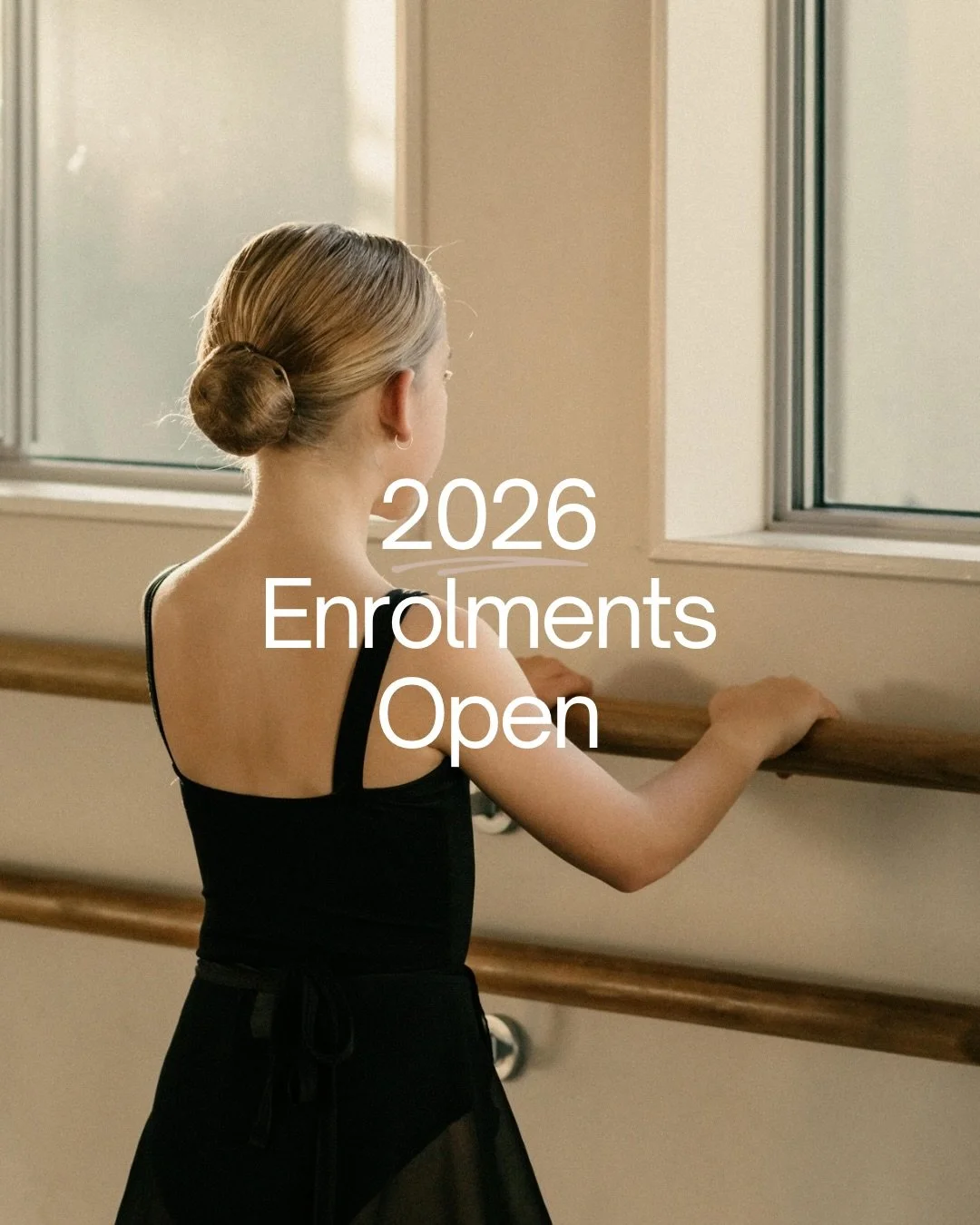 2026 enrolments are now OPEN! 🩰

We offer a welcoming space for dancers aged 3+ through to adults, with something for everyone - including Preschool Dance, Ballet, Contemporary Modern Jazz and Adult Dance. 

Head to our website (link in bio) for mor