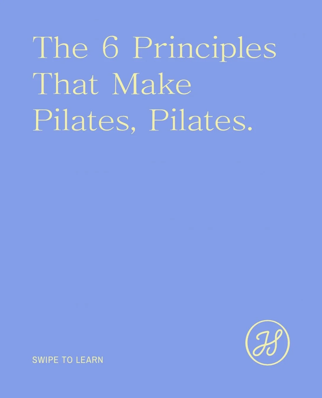 Did you know Pilates has principles?

The exercises are what you do, but the principles are how you do them. 

If you practice Pilates, I&rsquo;m sure these will sound familiar to you! My clients will often hear me refer back to the principles throug