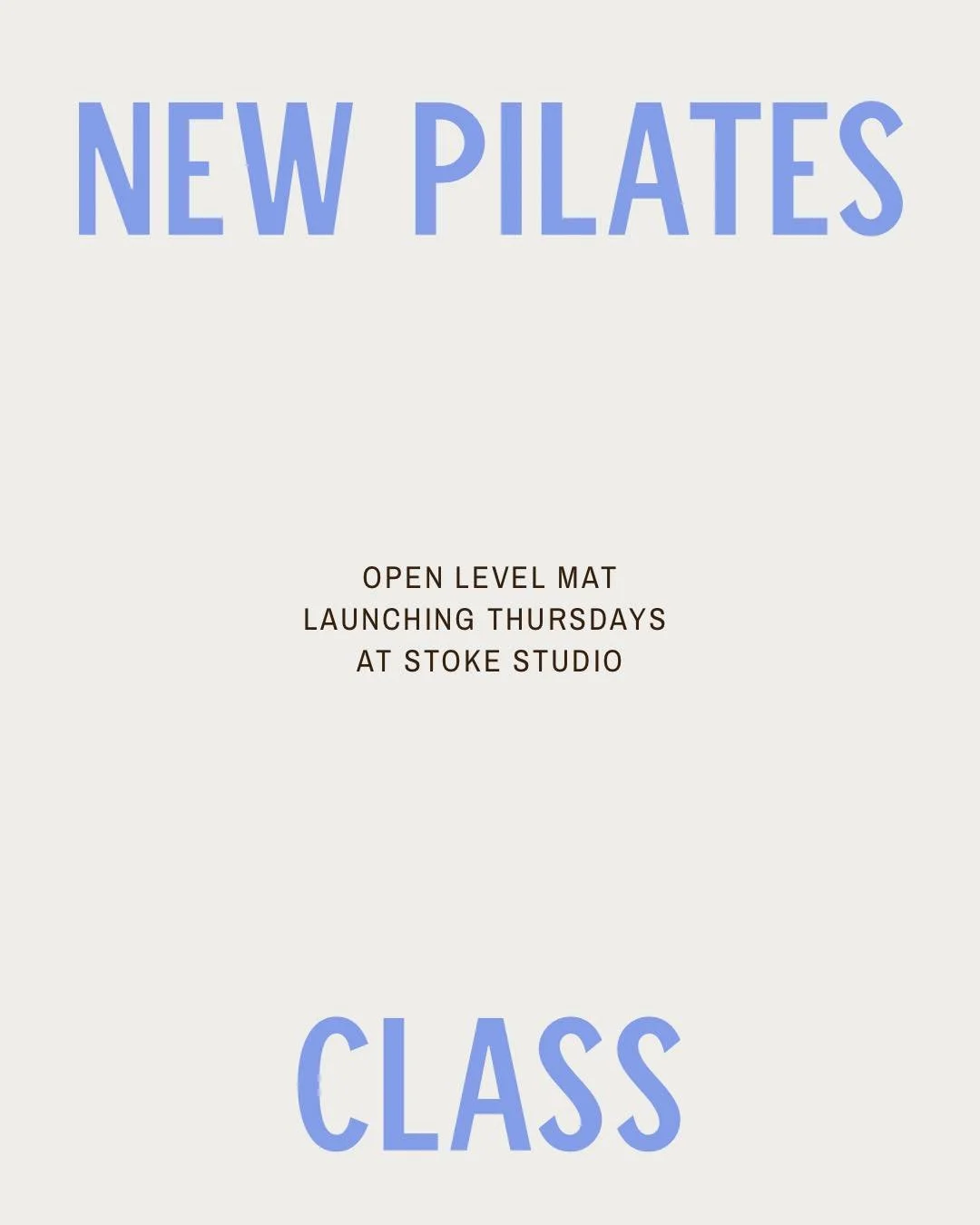 📢 New Open Mat Pilates Class! 

Join us Thursdays 6:00-7:00pm starting 15th October for an 8 week block at our Stoke Studio. 

Contact Jess with any questions, plus if you register before Monday 12th October you&rsquo;ll receive a special introducto