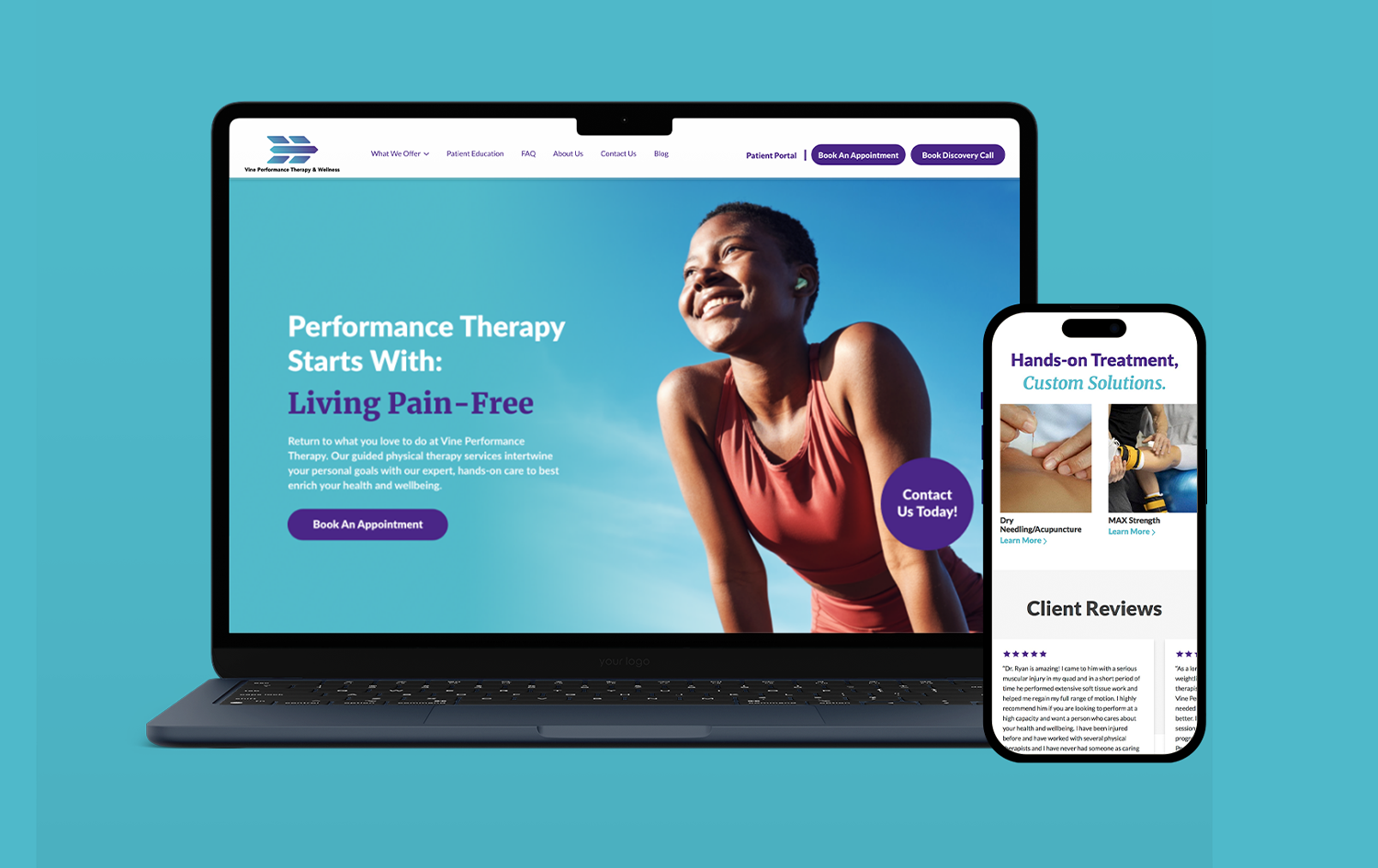 VINE PT WEBSITE REDESIGN