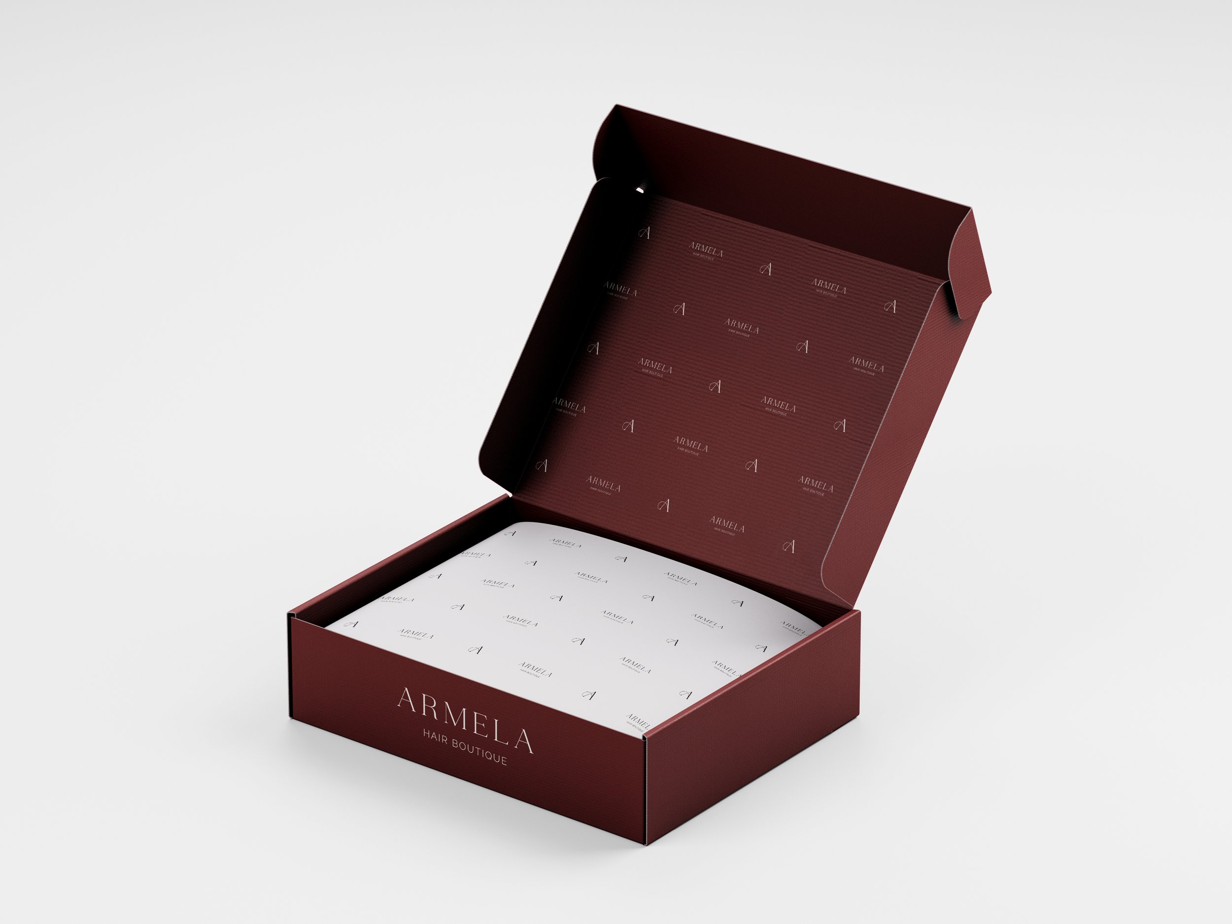 armela hair boutique branding
