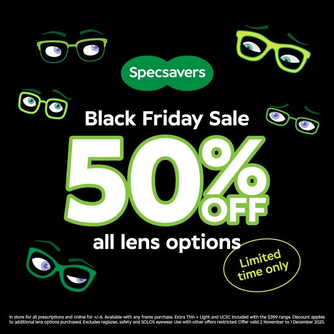 Black Friday Sale - 50% off Lens Options