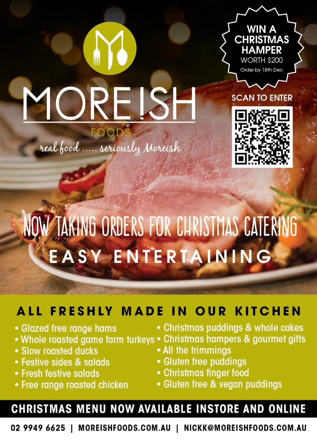 Moreish Foods Christmas Catering