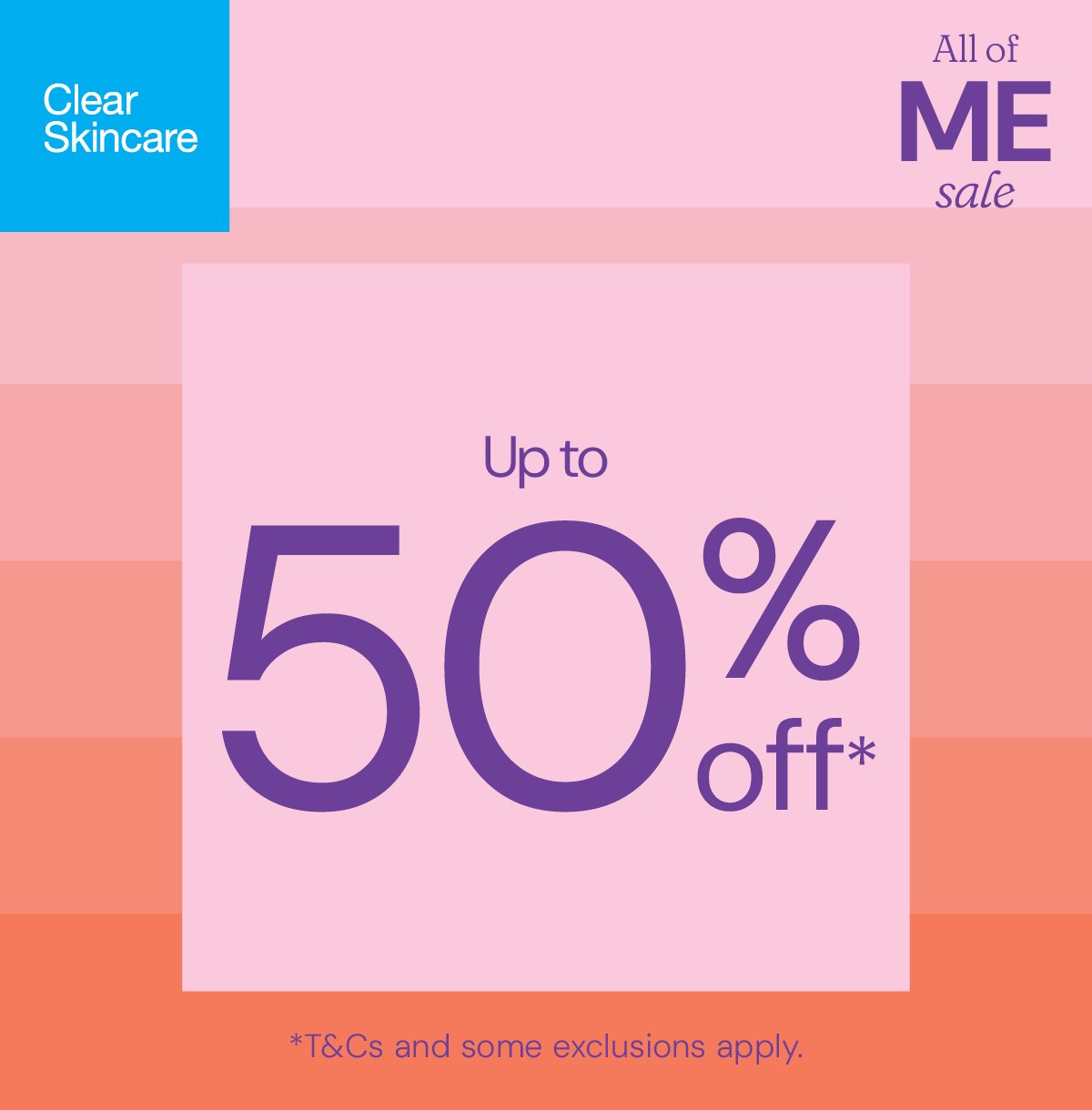 Clear Skincare Sale!