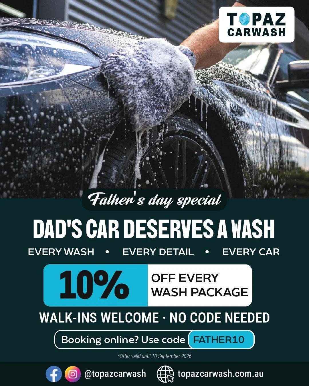 Father's Day Special - 10% off at Topaz