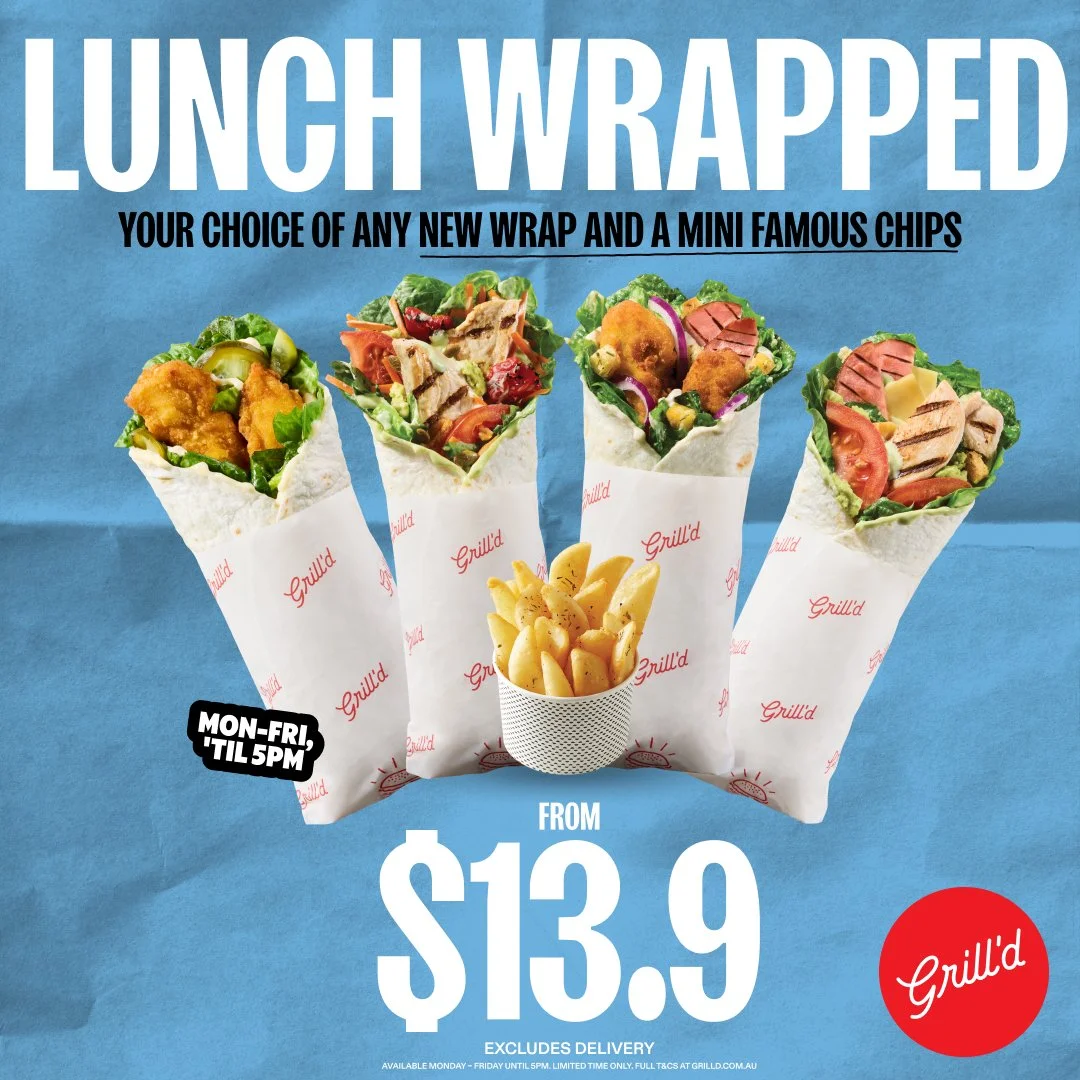 GRILL’D LUNCH WRAPPED