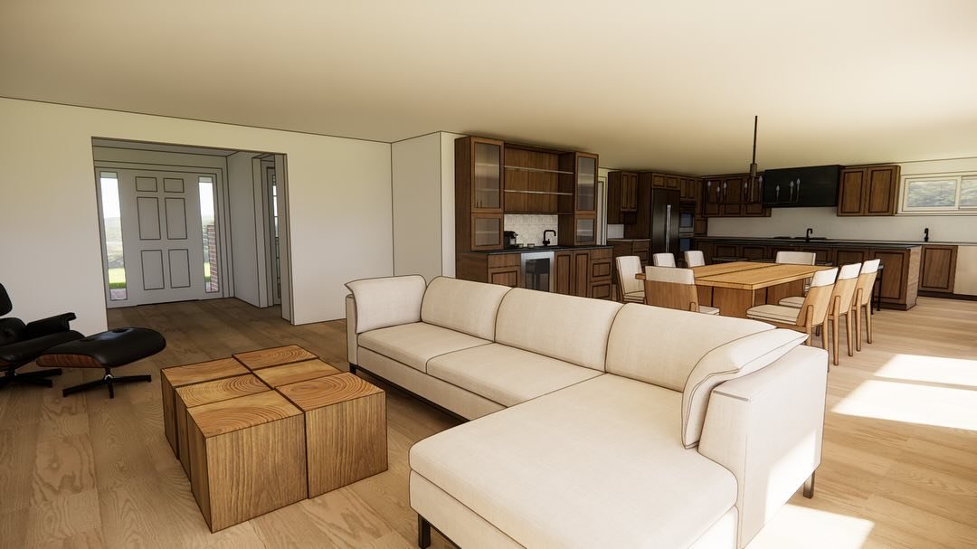 Design is underway for this Mercer Island remodel project. H2D&rsquo;s schematic design process typically includes 3 design options to show clients a variety of layouts and styles. These three kitchens are designed for the same home to create three c