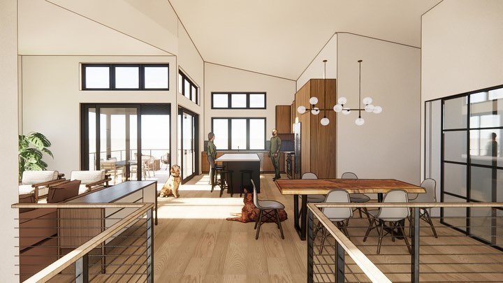 Design is underway for this Mukilteo Modern Home. The 2 bedroom home was designed for an efficient use of space with a gorgeous vaulted living/kitchen/dining area. Some of the fun features include a yoga studio, dog wash station, and an expansive dec