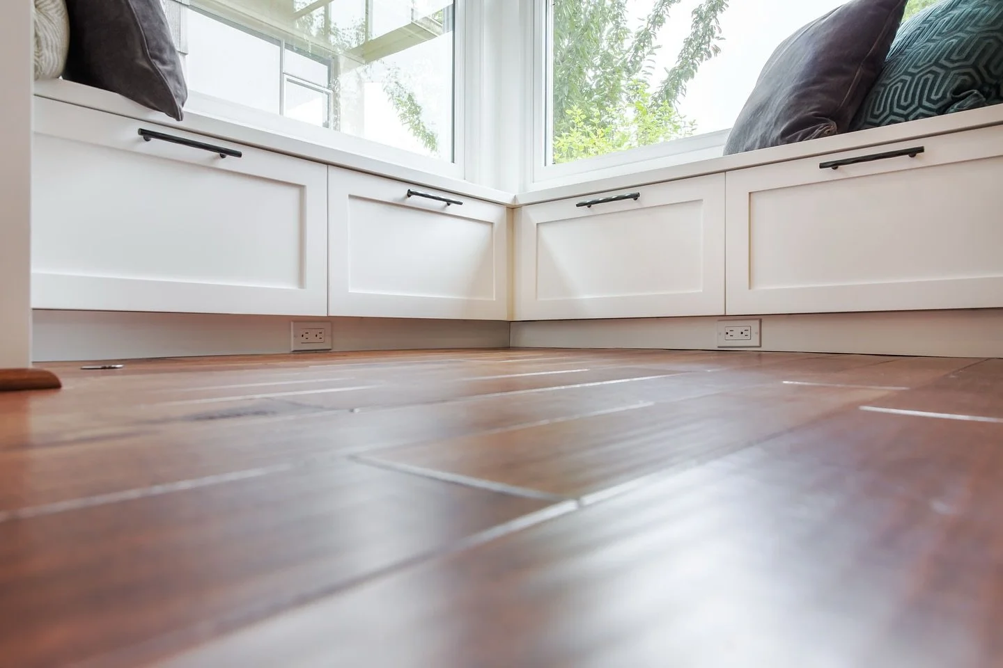 Smart design maximizes every inch of your home 

This built-in bench creates a welcoming nook by the window while integrating storage and hidden outlets below

If your home feels like it&rsquo;s running out of space, we can help you reimagine it with