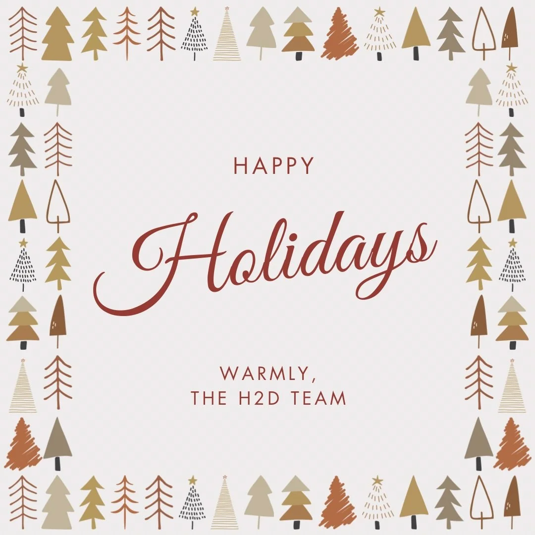 Sending warm wishes this holiday season from your friends at H2D Architecture + Design! 🎄❄️