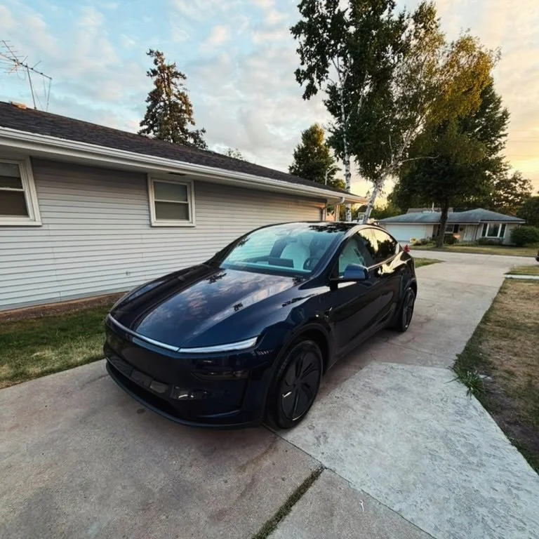 Look at this beautiful sunset reflection created from this recently ceramic coated Tesla. 🌅If you want to protect your paint, make detailing maintenance easier, and leave your vehicle with a shine that impresses, call 414-688-4890 to book your appoi