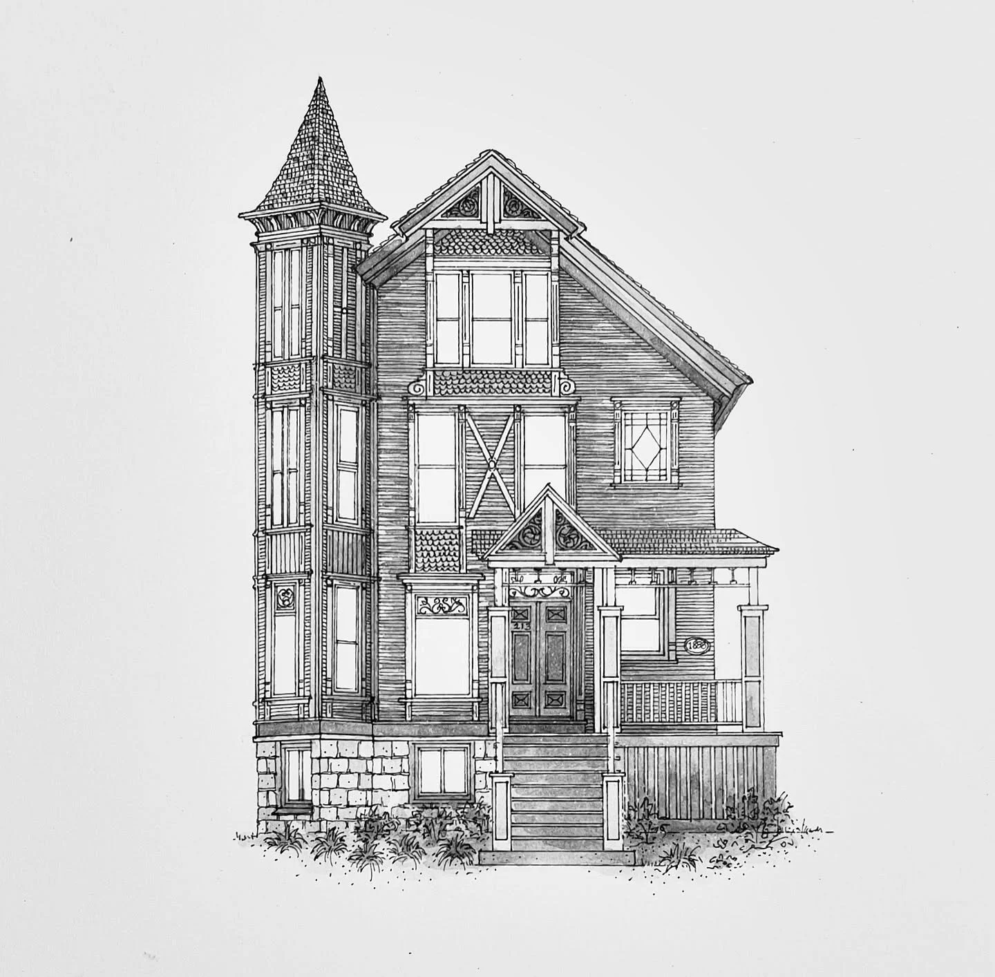 Coolest. House. Ever.
Honestly, have you seen a more beautiful house? What a great place to live and so much fun to draw! Loved every bit of this illustration and ready for more amazing commissions!
.
.
#noteworthydesign #noteworthy #homesbyhand #dra